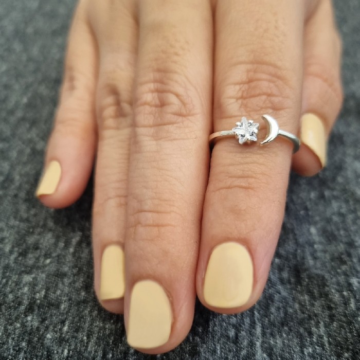 Anillo Luna y Estrella